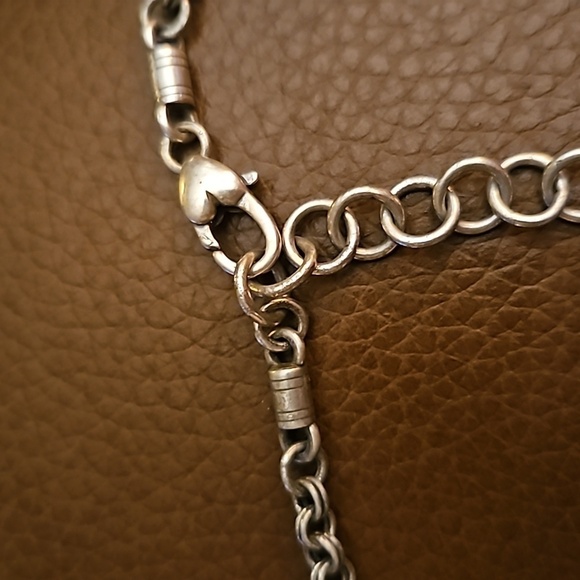 BRIGHTON 1990s Adore Me Open Heart Pendant Chain Necklace - Picture 6 of 9